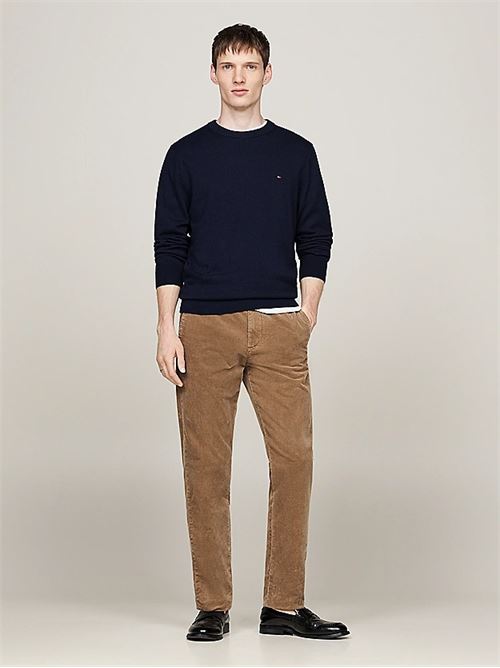 pima org ctn cashmere crew neck TOMMY HILFIGER | MW0MW28046DW5